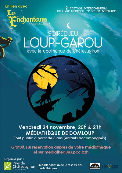 Affiche soirée Loup garou