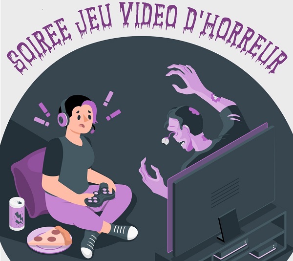 Soirée jeu vidéo d'horreur